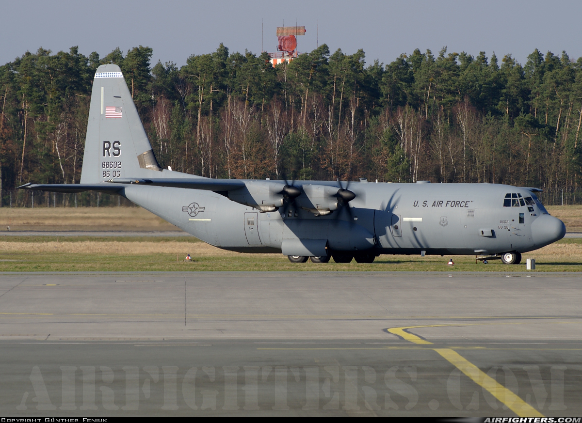 USA - Air Force Lockheed Martin C-130J-30 Hercules (L-382) 08-8602 at Nuremberg (NUE / EDDN), Germany