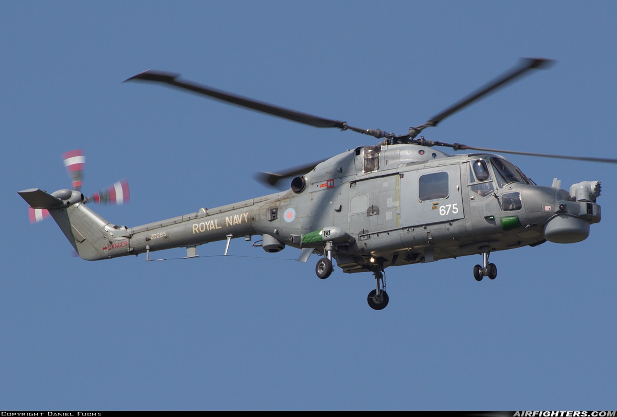 UK - Navy Westland WG-13 Lynx HMA8SRU ZD265 at Kleine Brogel (EBBL), Belgium