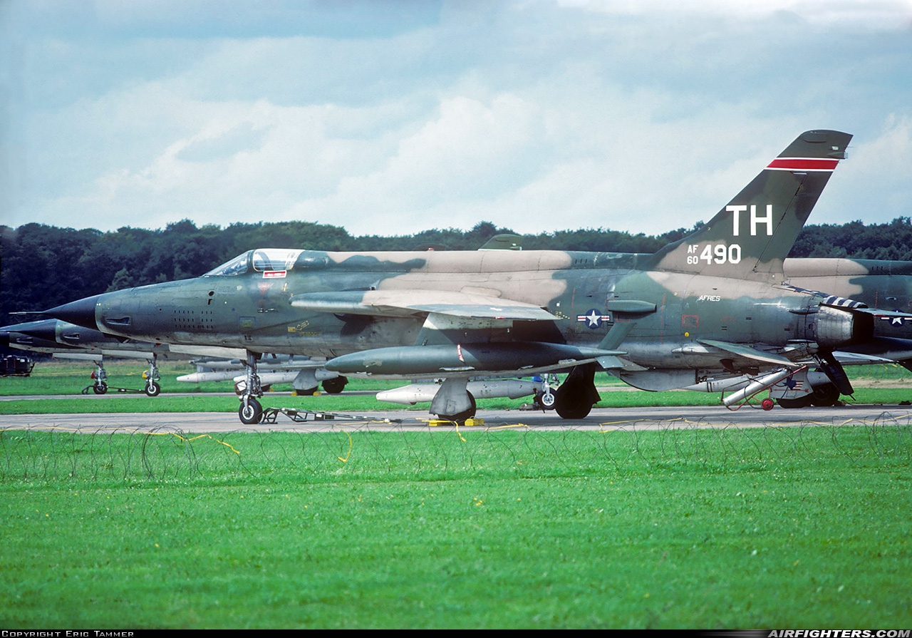 USA - Air Force Republic F-105D Thunderchief 60-0490 at Norvenich (ETNN), Germany