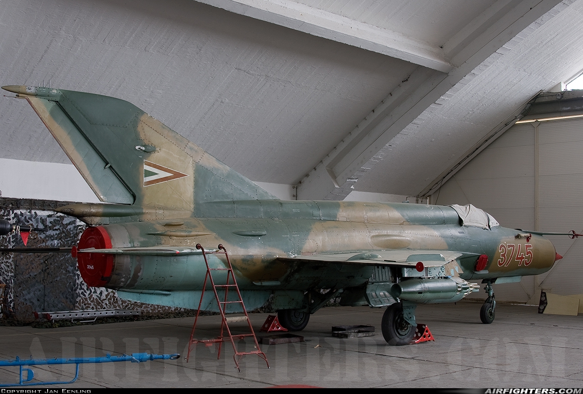 Hungary - Air Force Mikoyan-Gurevich MiG-21bis LASUR 3745 at Szolnok (LHSN), Hungary