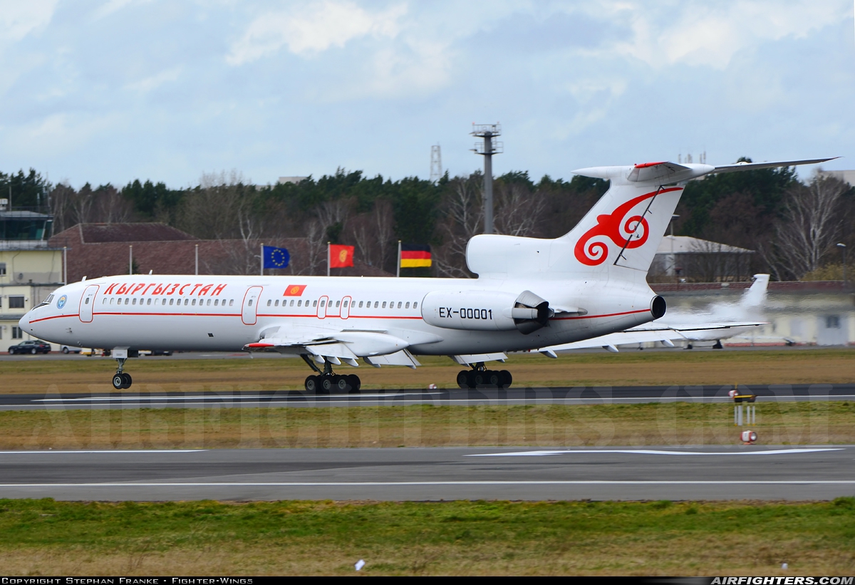 Kyrgyzstan - Government Tupolev Tu-154M EX-00001 at Berlin - Tegel (TXL / EDDT), Germany