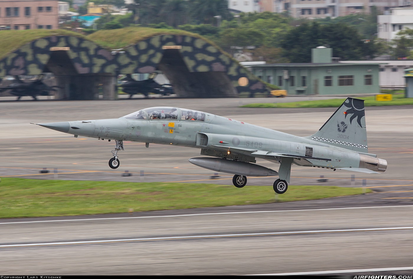 Taiwan - Air Force Northrop F-5F Tiger II 5408 at Hualien (HUN /RCYU), Taiwan