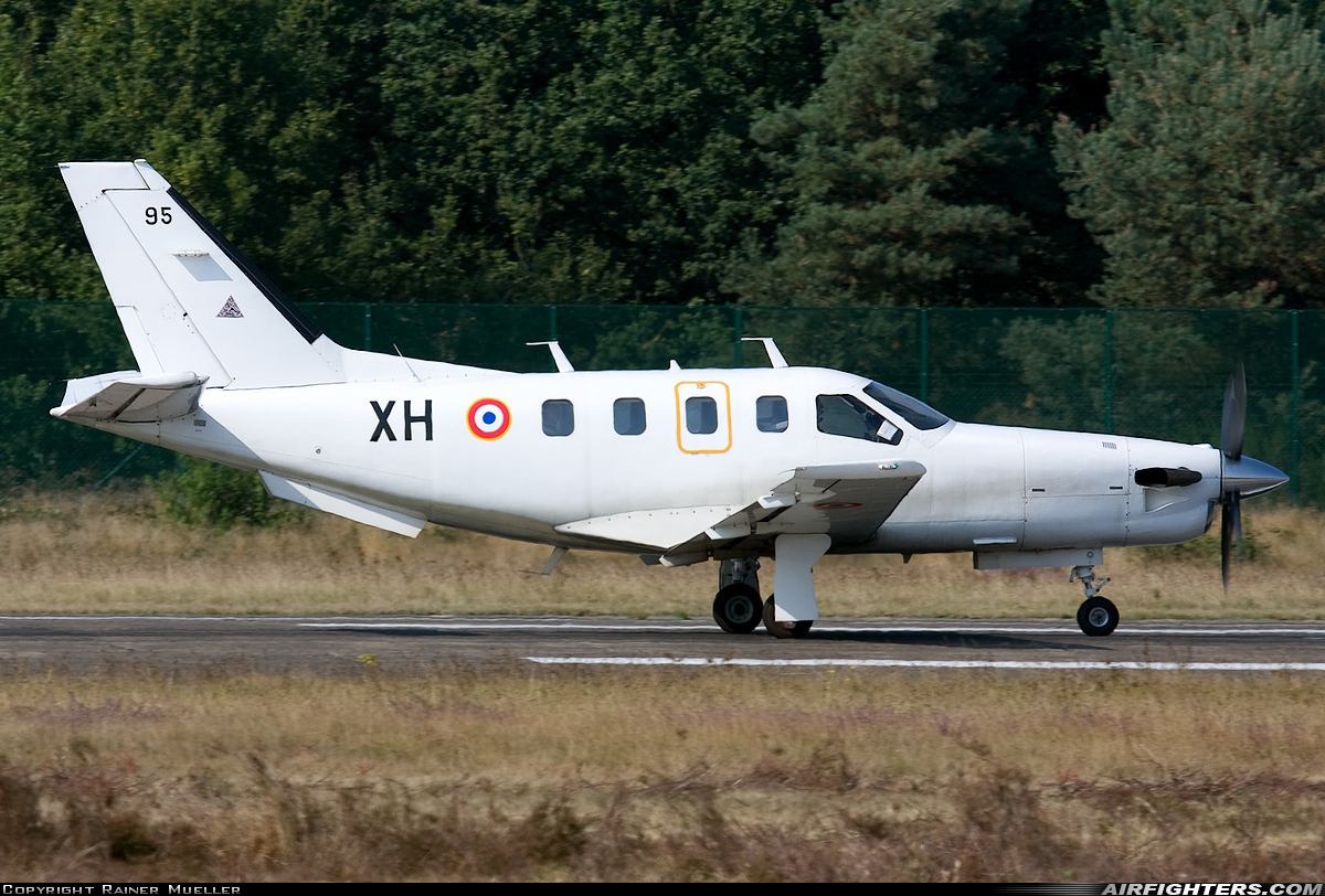 France - Air Force Socata TBM-700A 95 at Kleine Brogel (EBBL), Belgium