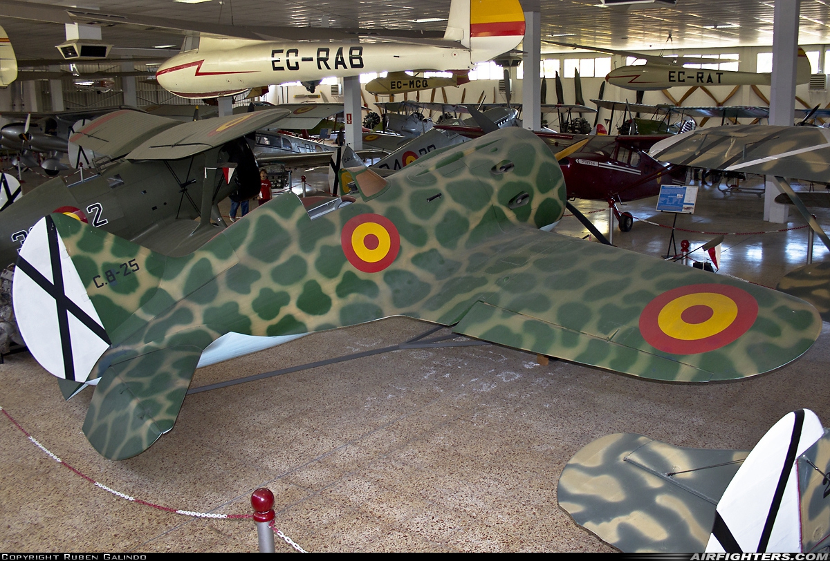 Spain - Air Force Polikarpov I-16 (Replica) C.8-25 at Madrid - Cuatro Vientos (LECU / LEVS), Spain