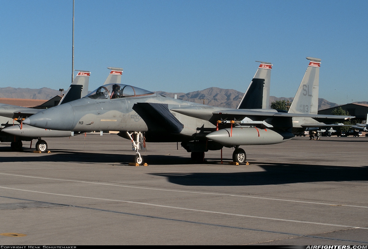 USA - Air Force McDonnell Douglas F-15A Eagle 74-0113 at Las Vegas - Nellis AFB (LSV / KLSV), USA