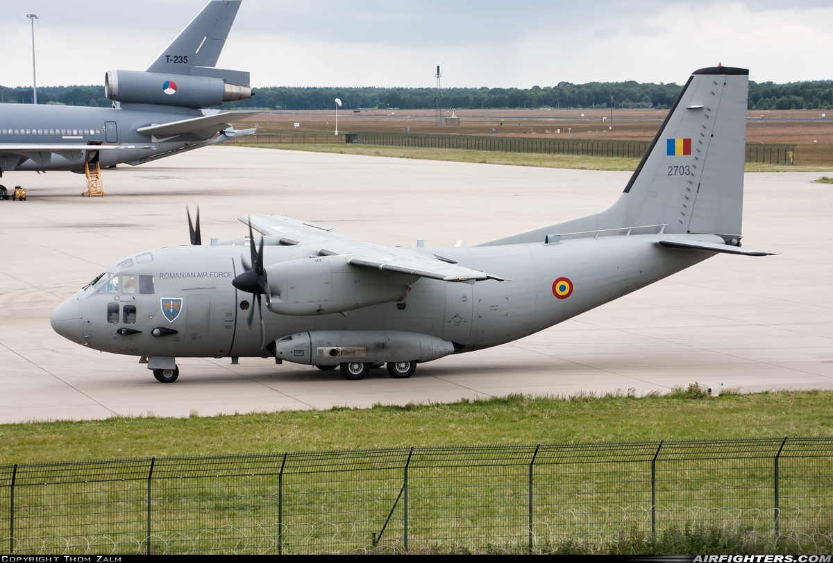 Romania - Air Force Alenia Aermacchi C-27J Spartan 2703 at Eindhoven (- Welschap) (EIN / EHEH), Netherlands