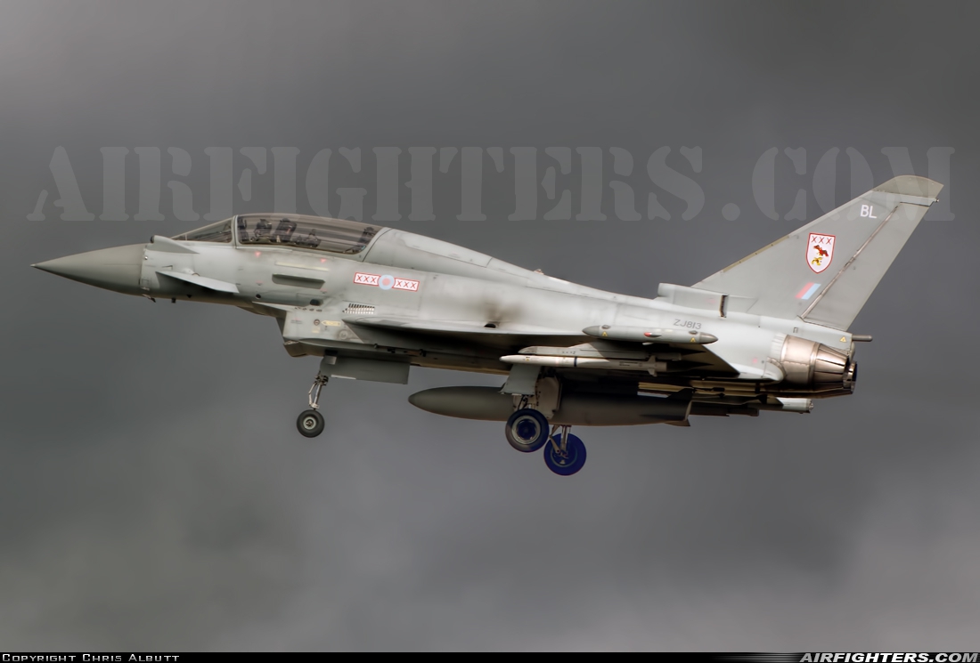 UK - Air Force Eurofighter Typhoon T3 ZJ813 at Coningsby (EGXC), UK
