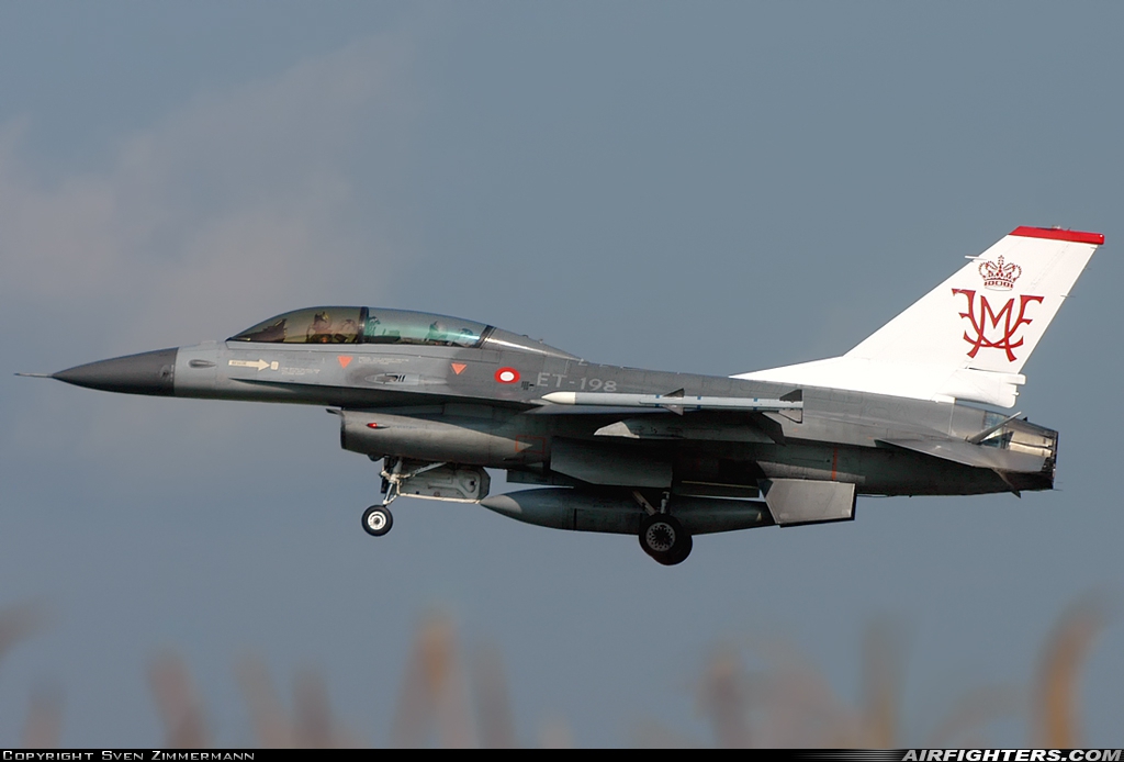 Denmark - Air Force General Dynamics F-16BM Fighting Falcon ET-198 at Payerne (LSMP), Switzerland