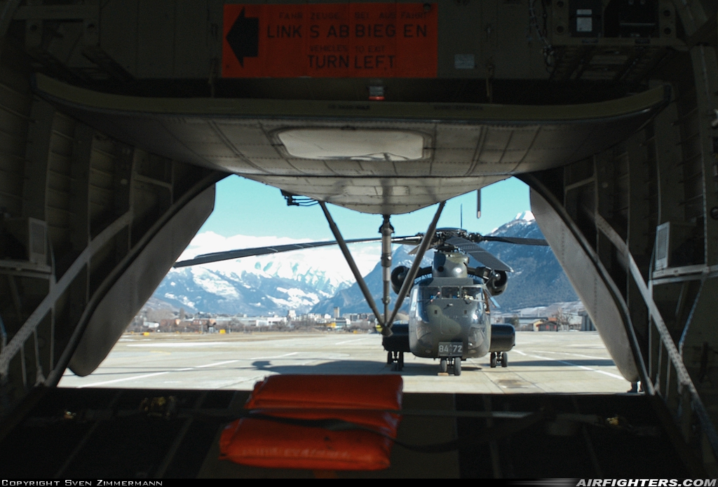 Germany - Army Sikorsky CH-53G (S-65) 84+72 at Sion (- Sitten) (SIR / LSGS / LSMS), Switzerland