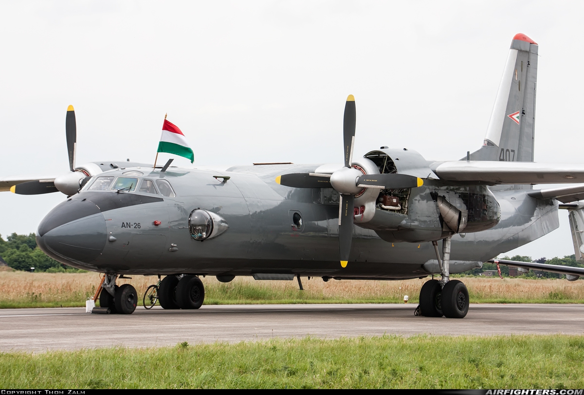 Hungary - Air Force Antonov An-26B 407 at Uden - Volkel (UDE / EHVK), Netherlands
