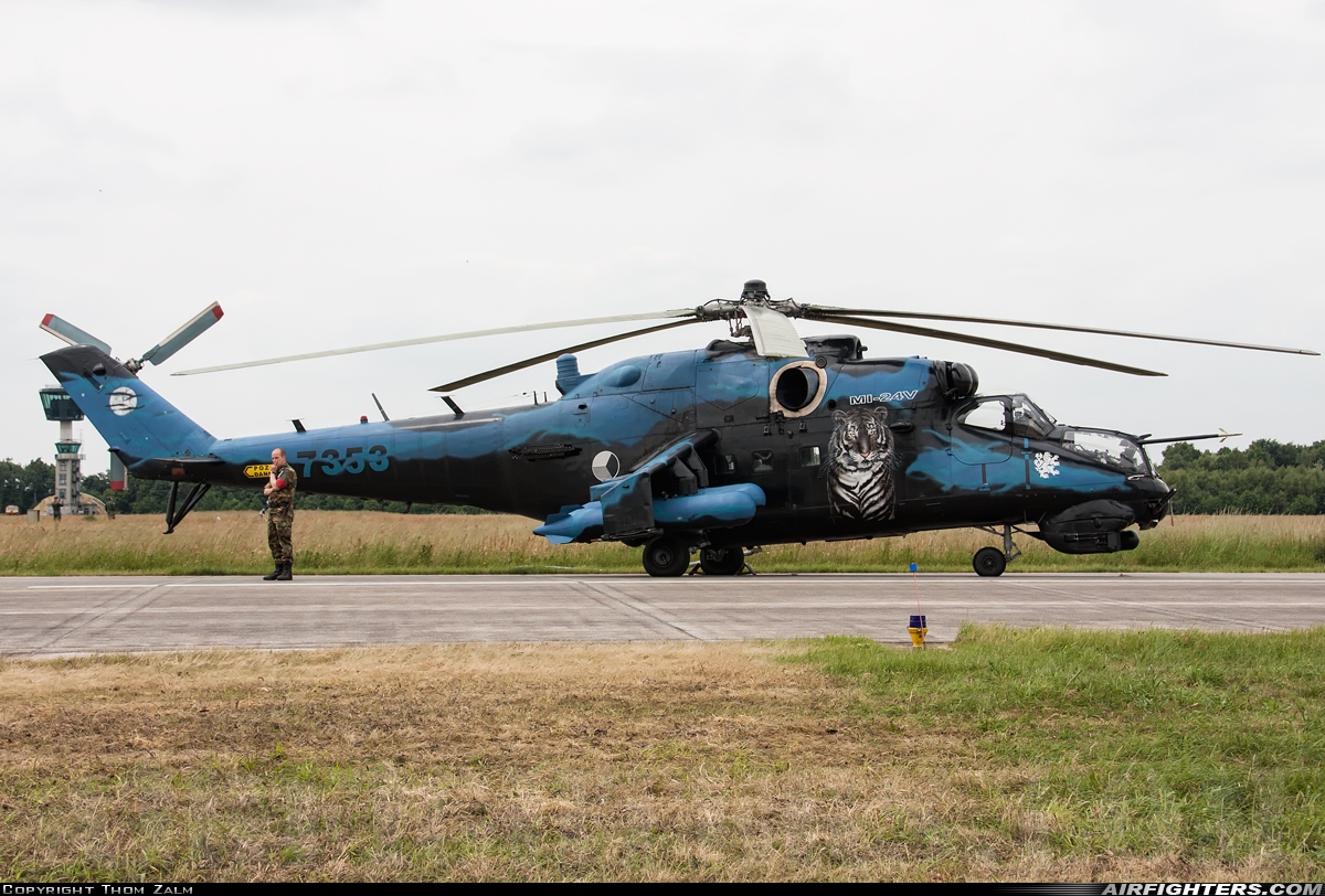 Czech Republic - Air Force Mil Mi-35 (Mi-24V) 7353 at Uden - Volkel (UDE / EHVK), Netherlands
