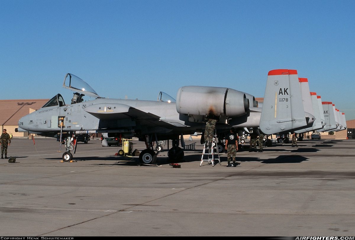 USA - Air Force Fairchild A-10A Thunderbolt II 80-0178 at Las Vegas - Nellis AFB (LSV / KLSV), USA