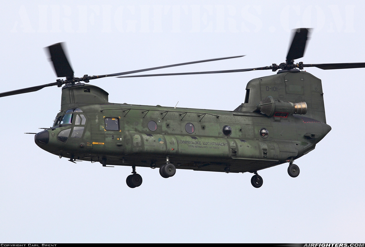Netherlands - Air Force Boeing Vertol CH-47D Chinook D-101 at Breda - Gilze-Rijen (GLZ / EHGR), Netherlands