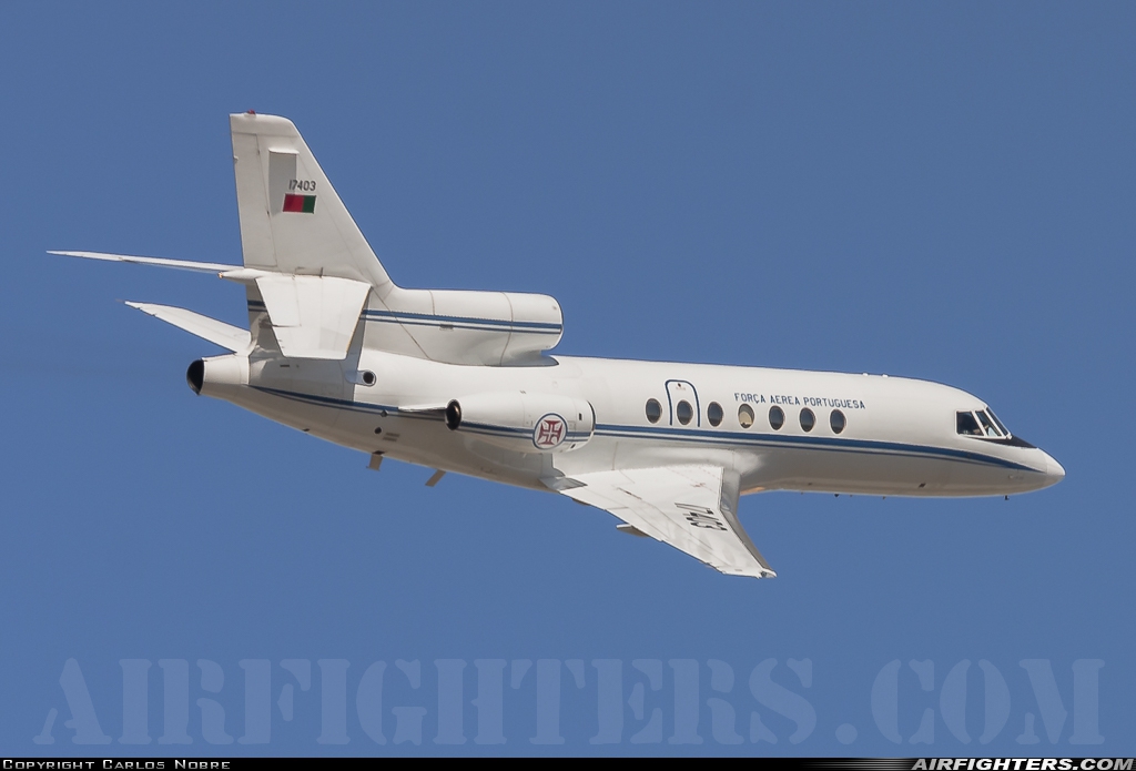 Portugal - Air Force Dassault Falcon 50 17403 at Sintra (- Granja do Marques) (BA1) (LPST), Portugal