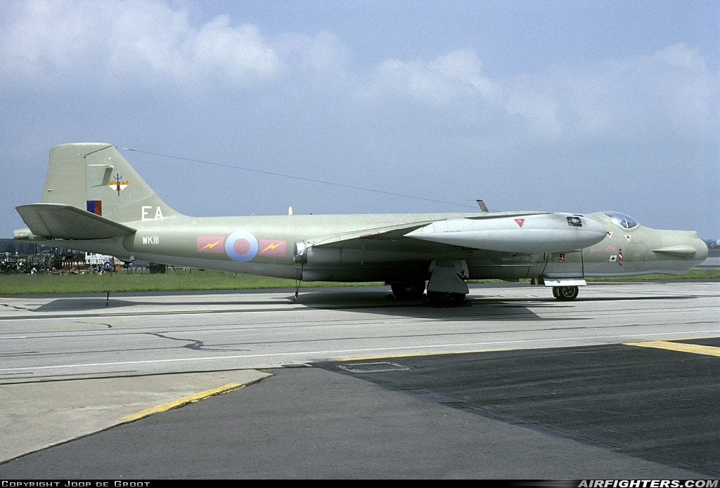 UK - Air Force English Electric Canberra T17 WK111 at Brize Norton (BZZ / EGVN), UK