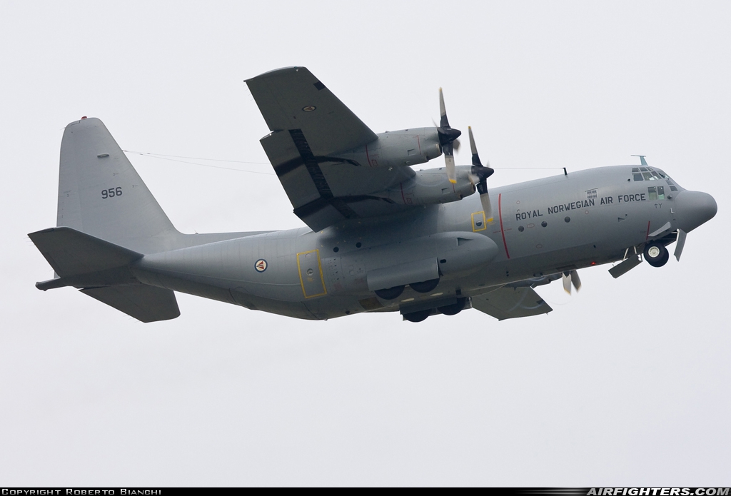 Norway - Air Force Lockheed C-130H Hercules (L-382) 956 at Verona - Villafranca (Valerio Catullo) (VRN / LIPX), Italy