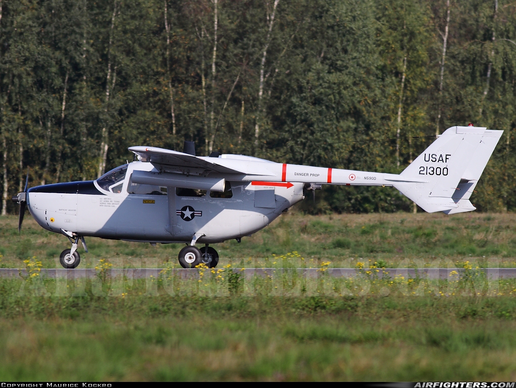 Private Cessna O-2A Skymaster N590D at Kleine Brogel (EBBL), Belgium