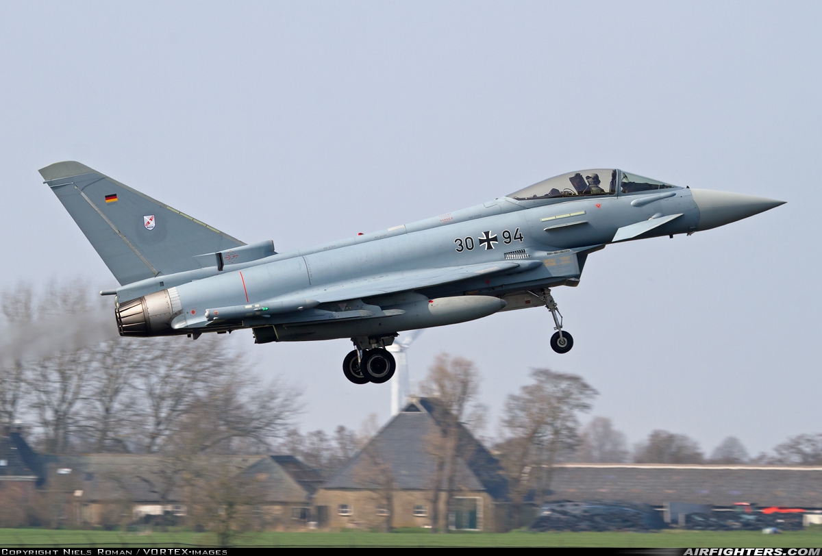 Germany - Air Force Eurofighter EF-2000 Typhoon S 30+94 at Leeuwarden (LWR / EHLW), Netherlands