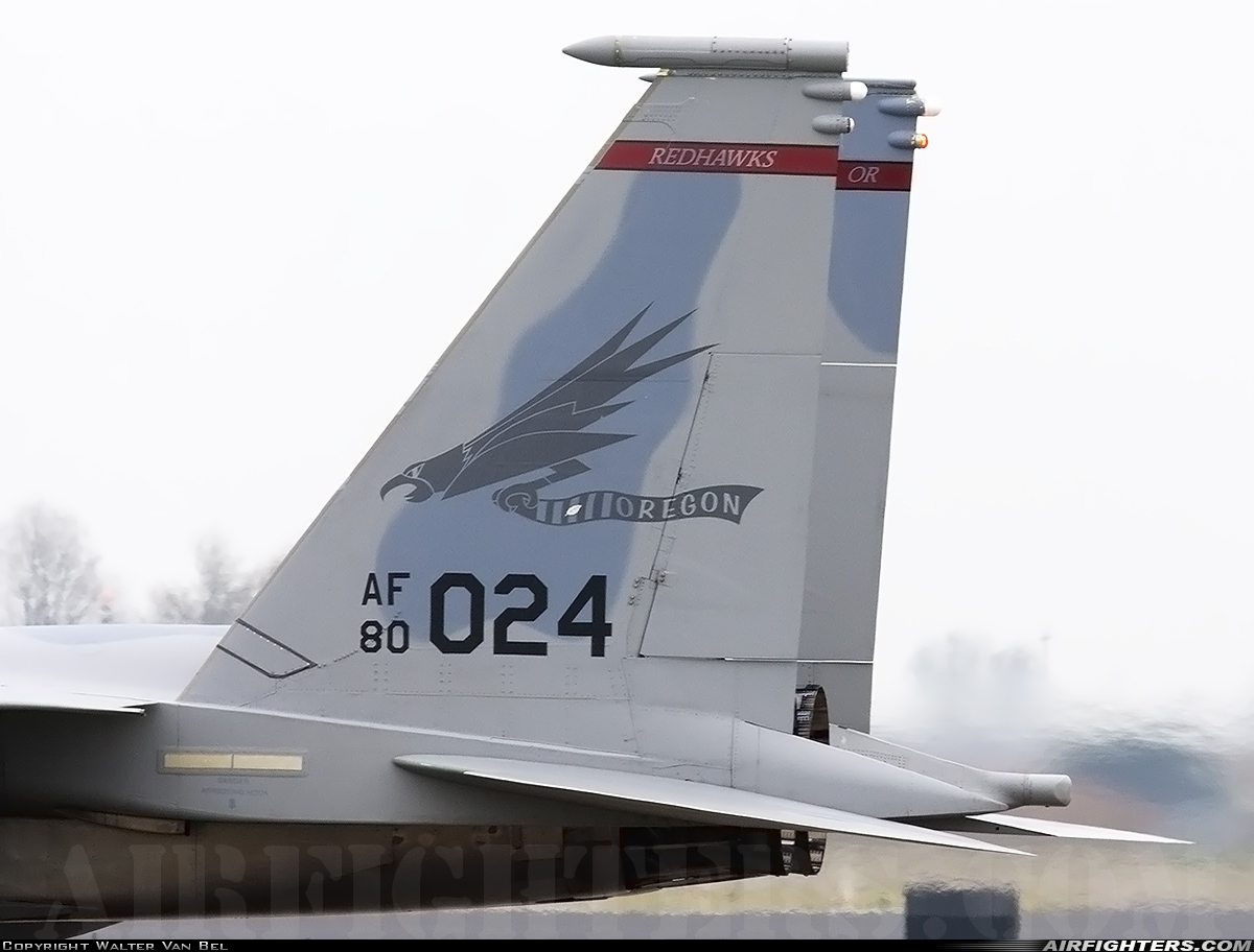 USA - Air Force McDonnell Douglas F-15C Eagle 80-0024 at Leeuwarden (LWR / EHLW), Netherlands