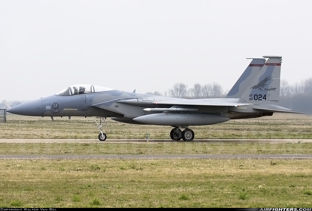 USA - Air Force McDonnell Douglas F-15C Eagle 80-0024 at Leeuwarden (LWR / EHLW), Netherlands