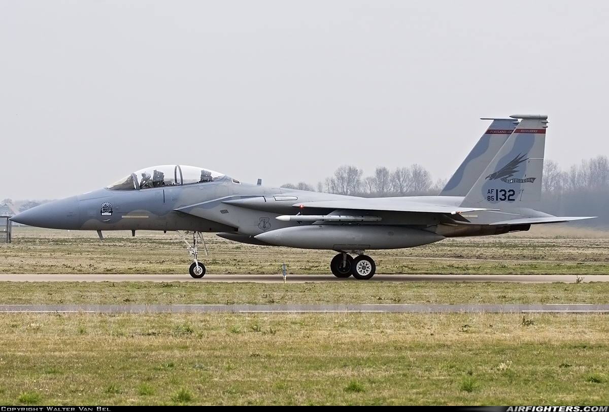 USA - Air Force McDonnell Douglas F-15D Eagle 85-0132 at Leeuwarden (LWR / EHLW), Netherlands