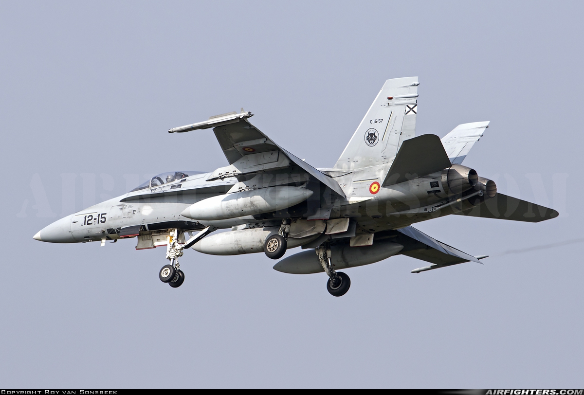 Spain - Air Force McDonnell Douglas C-15 Hornet (EF-18A+) C.15-57 at Leeuwarden (LWR / EHLW), Netherlands