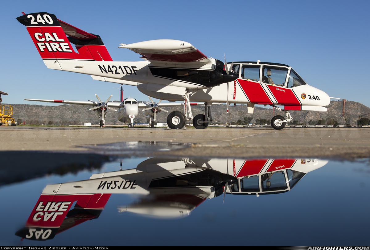 Local Government - USA - California - Department of Forestry North American Rockwell OV-10A Bronco N421DF at Hemet - Hemet-Ryan (HMT), USA