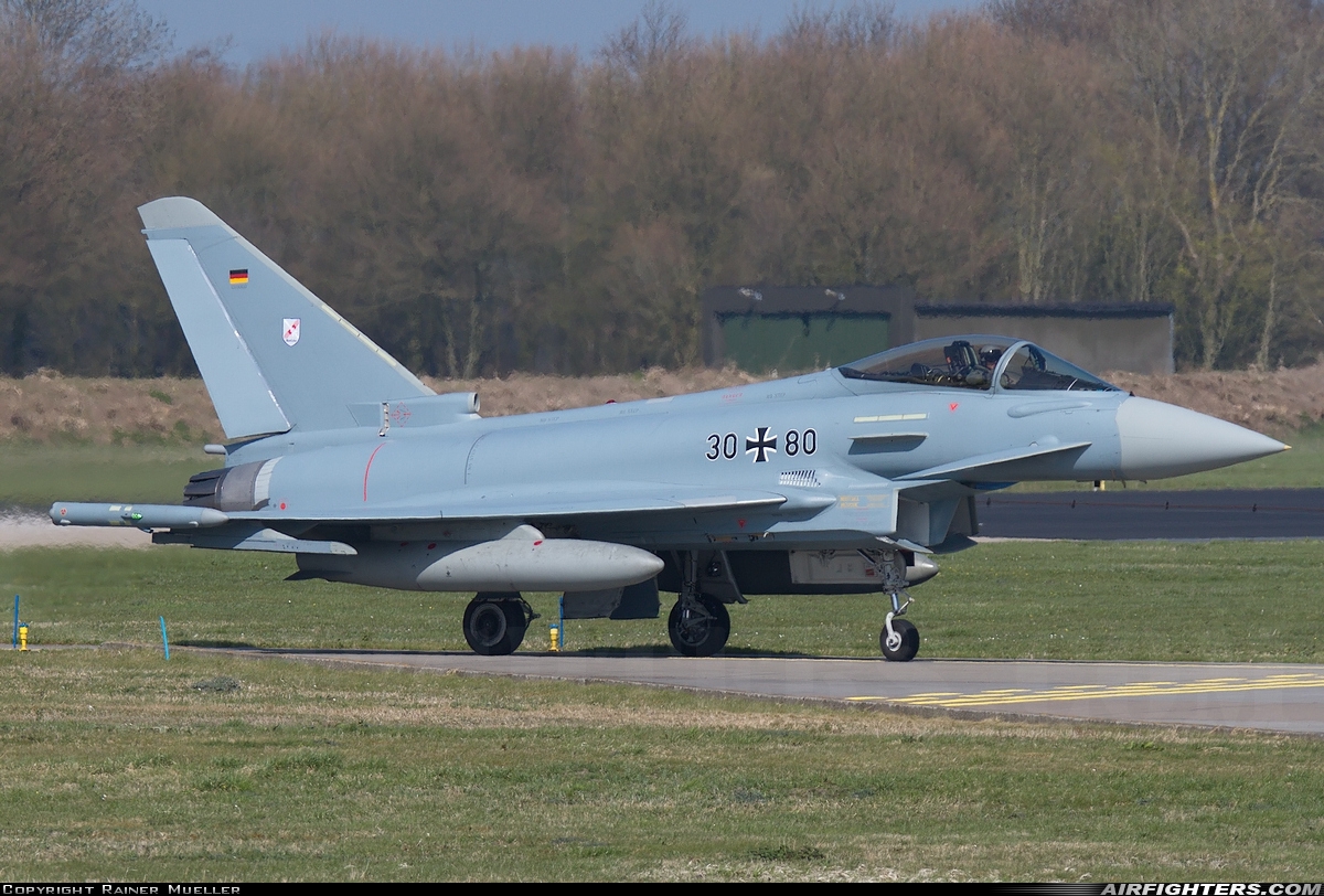 Germany - Air Force Eurofighter EF-2000 Typhoon S 30+80 at Leeuwarden (LWR / EHLW), Netherlands