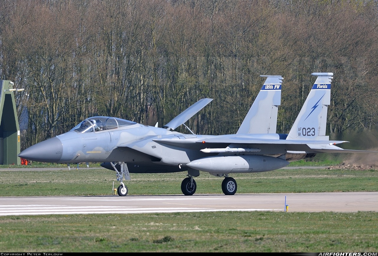 USA - Air Force McDonnell Douglas F-15C Eagle 81-0023 at Leeuwarden (LWR / EHLW), Netherlands