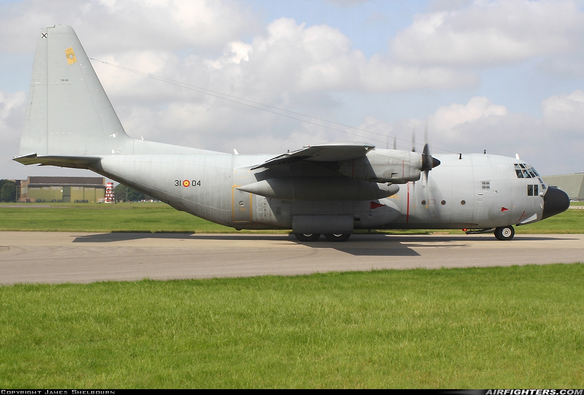 Spain - Air Force Lockheed C-130H Hercules (L-382) T.10-04 at Waddington (WTN / EGXW), UK
