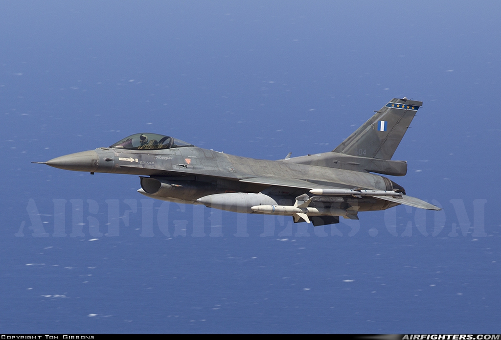 Greece - Air Force General Dynamics F-16C Fighting Falcon 504 at Off-Airport - Chania, Greece