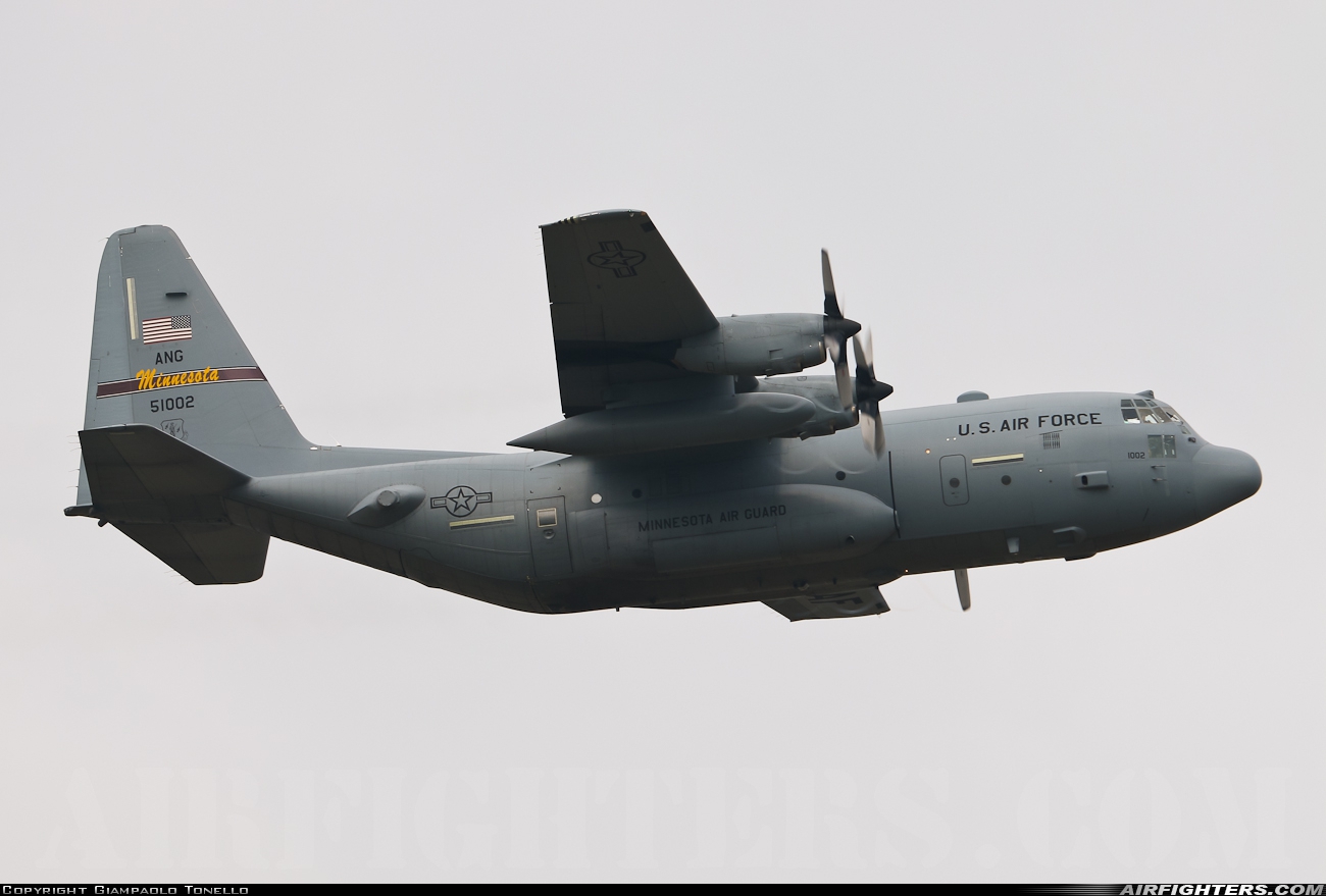 USA - Air Force Lockheed C-130H Hercules (L-382) 95-1002 at Aviano (- Pagliano e Gori) (AVB / LIPA), Italy