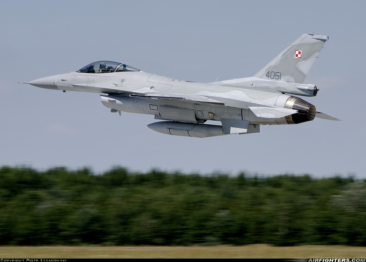 Poland - Air Force General Dynamics F-16C Fighting Falcon 4051 at Poznan / Krzesiny (EPKS), Poland