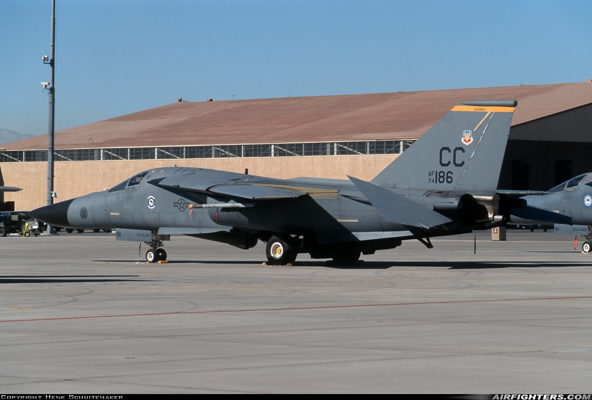 USA - Air Force General Dynamics F-111F Aardvark 74-0186 at Las Vegas - Nellis AFB (LSV / KLSV), USA