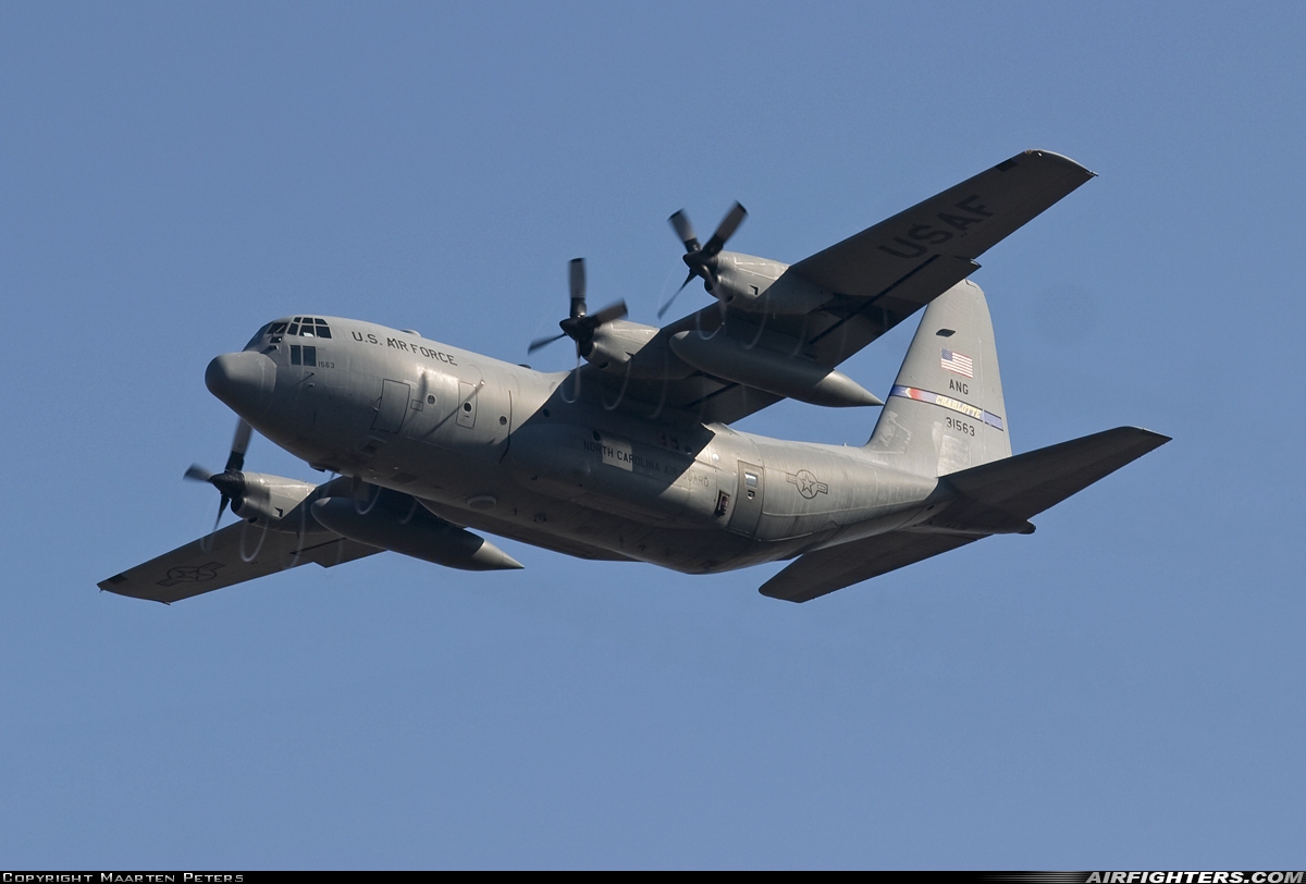 USA - Air Force Lockheed C-130H Hercules (L-382) 93-1563 at Ramstein (- Landstuhl) (RMS / ETAR), Germany