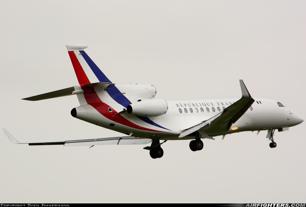 France - Air Force Dassault Falcon 7X F-RAFB at Payerne (LSMP), Switzerland