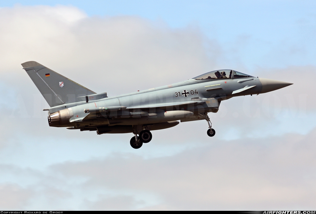 Germany - Air Force Eurofighter EF-2000 Typhoon S 31+04 at Leeuwarden (LWR / EHLW), Netherlands