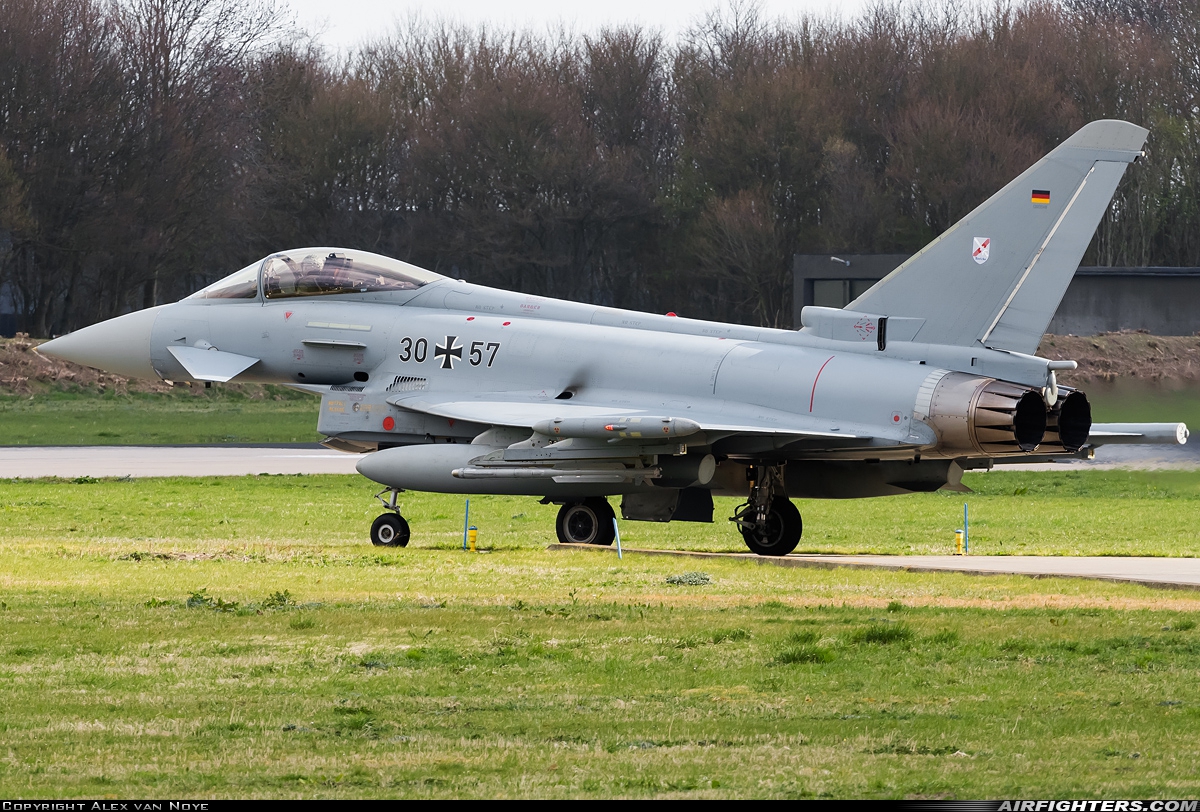 Germany - Air Force Eurofighter EF-2000 Typhoon S 30+57 at Leeuwarden (LWR / EHLW), Netherlands