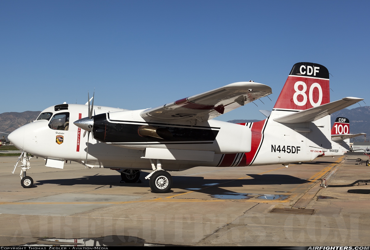 Local Government - USA - California - Department of Forestry Grumman S-2F3AT Turbo Tracker (G-121) N445DF at Hemet - Hemet-Ryan (HMT), USA