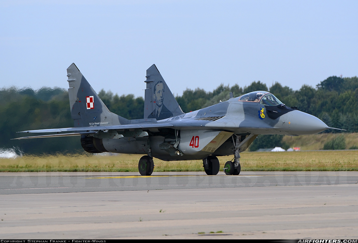 Poland - Air Force Mikoyan-Gurevich MiG-29A (9.12A) 40 at Rostock - Laage (RLG / ETNL), Germany