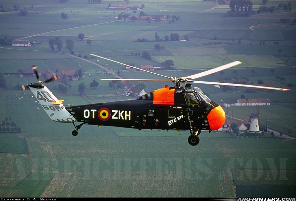 Belgium - Air Force Sikorsky HSS-1 Seabat (S-58C) B8 at In Flight, Belgium