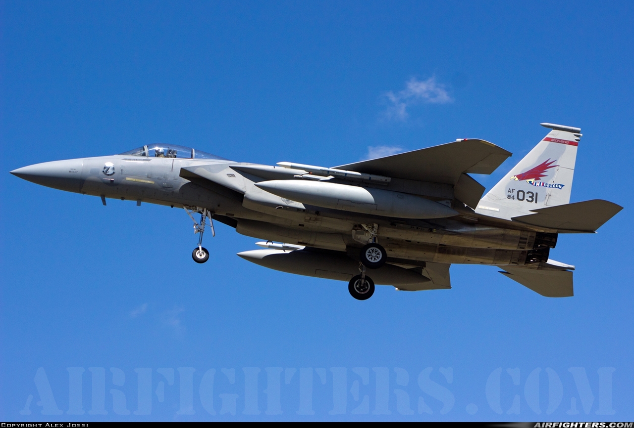 USA - Air Force McDonnell Douglas F-15C Eagle 84-0031 at Portland - Int. (PDX / KPDX), USA