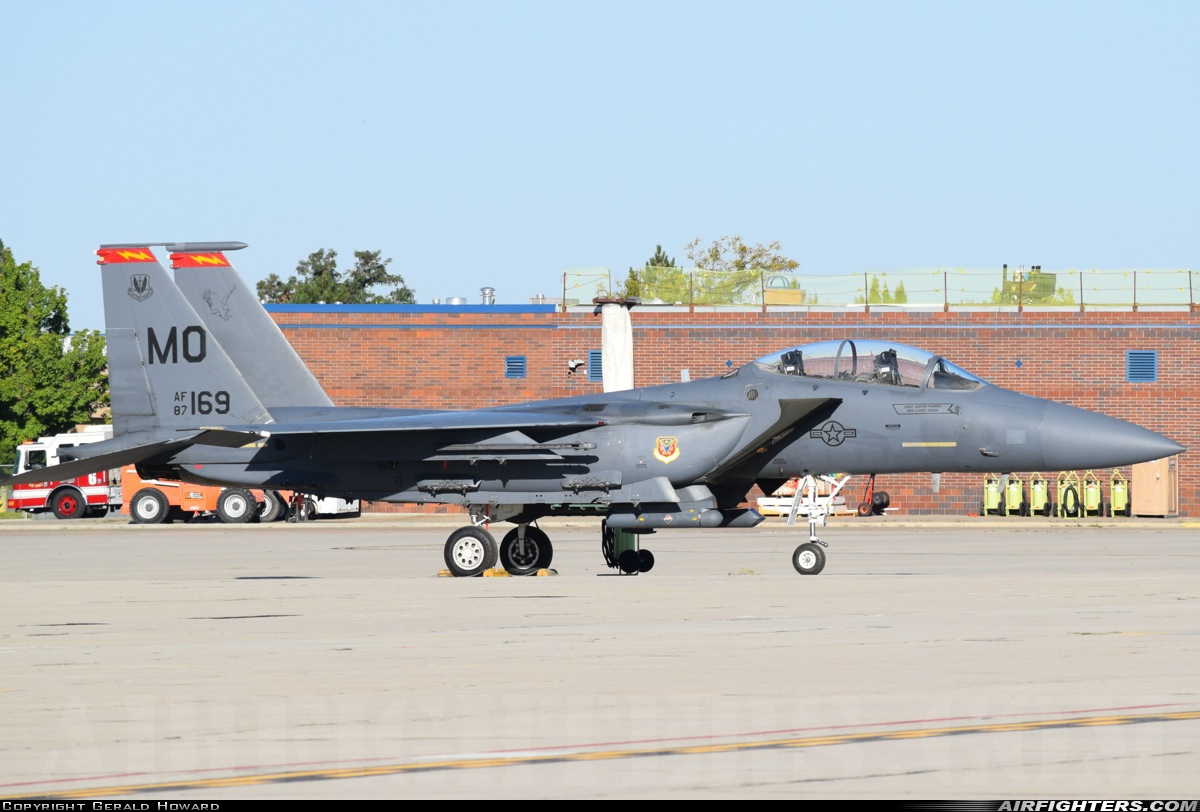 USA - Air Force McDonnell Douglas F-15E Strike Eagle 87-0169 at Boise - Air Terminal / Gowen Field (Municipal) (BOI / KBOI), USA