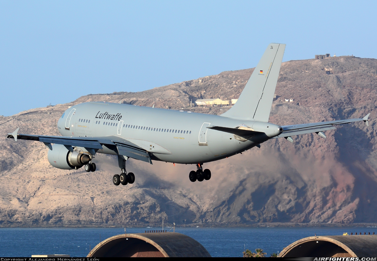 Germany - Air Force Airbus A310-304MRTT 10+24 at Gran Canaria (- Las Palmas / Gando) (LPA / GCLP), Spain