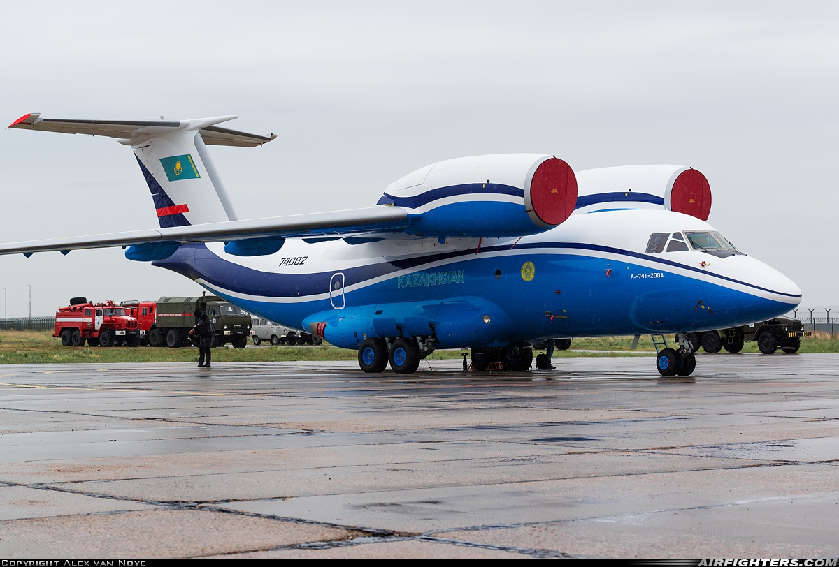 Kazakhstan - Border Guard Antonov An-74T-200A 74082 at Astana (Aqmola / Tselinograd) (TSE / UACC), Kazakhstan