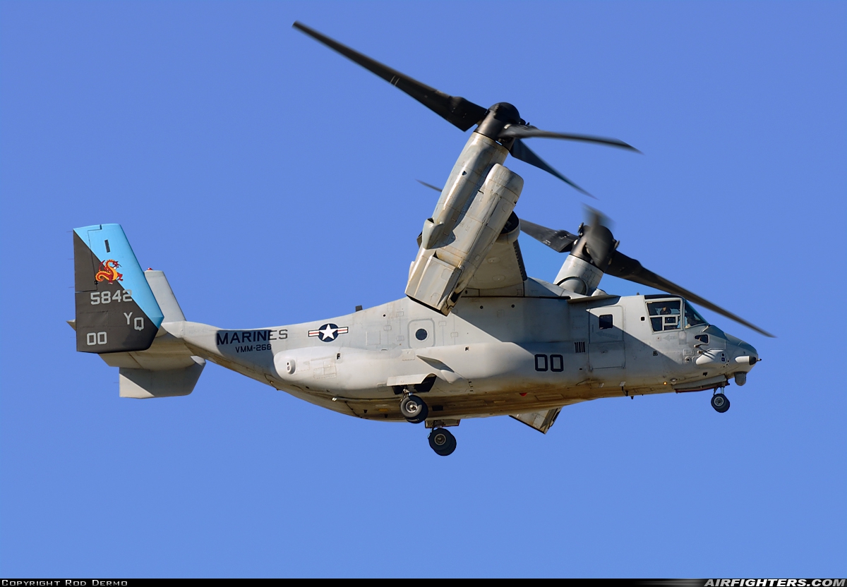 USA - Marines Bell / Boeing MV-22B Osprey 165842 at Palm Springs - Int. (Regional / Municipal) (PSP / KPSP), USA