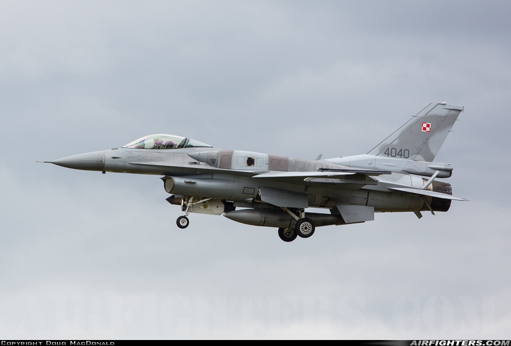 Poland - Air Force General Dynamics F-16C Fighting Falcon 4040 at Schleswig (- Jagel) (WBG / ETNS), Germany