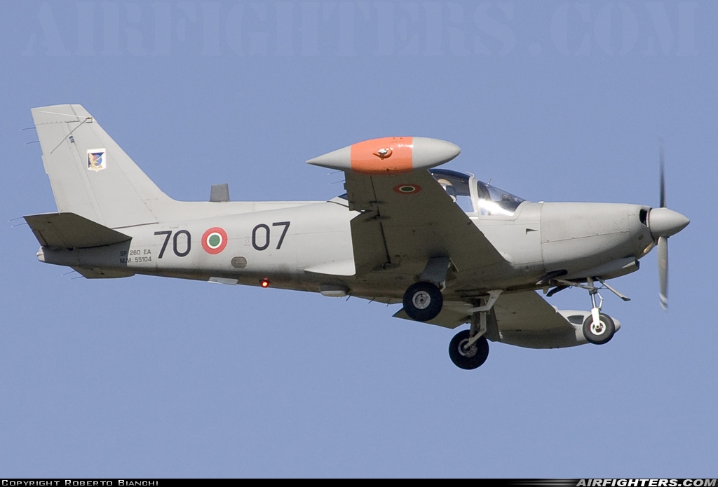 Italy - Air Force SIAI-Marchetti SF-260EA MM55104 at Verona - Villafranca (Valerio Catullo) (VRN / LIPX), Italy