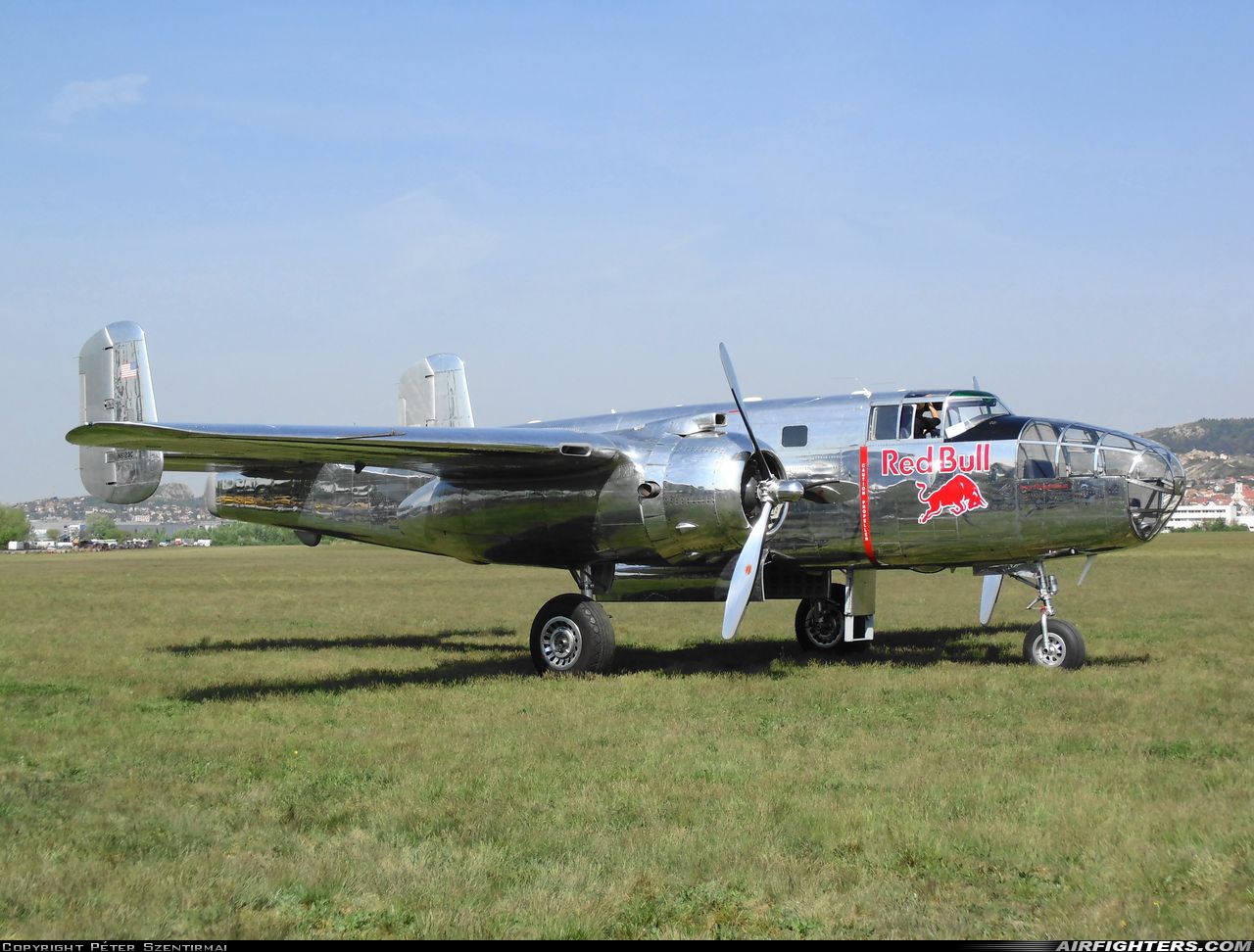 Private - Red Bull North American B-25J Mitchell N6123C at Budaors (LHBS), Hungary