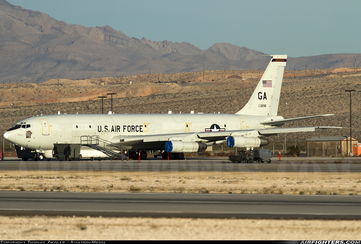 USA - Air Force Boeing E-8C Joint Stars 92-3290 at Las Vegas - Nellis AFB (LSV / KLSV), USA